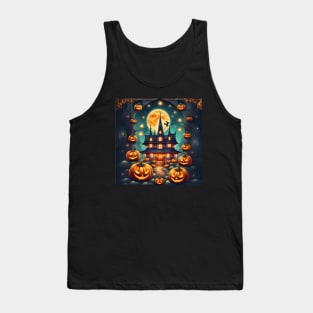 Halloween Mansion Tank Top